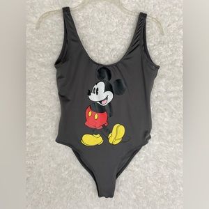 Size Medium Mickey Mouse Bodysuit Gray GUC
